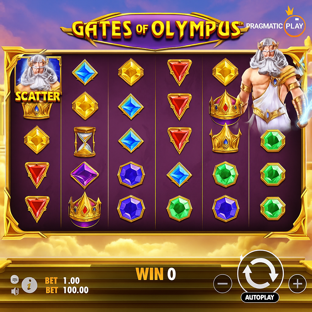 Mostbet - Gates of Olympus Slot - High RTP