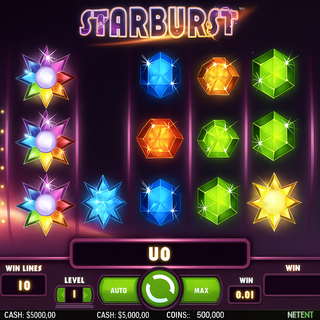 Mostbet - Starburst Slot - NetEnt Game